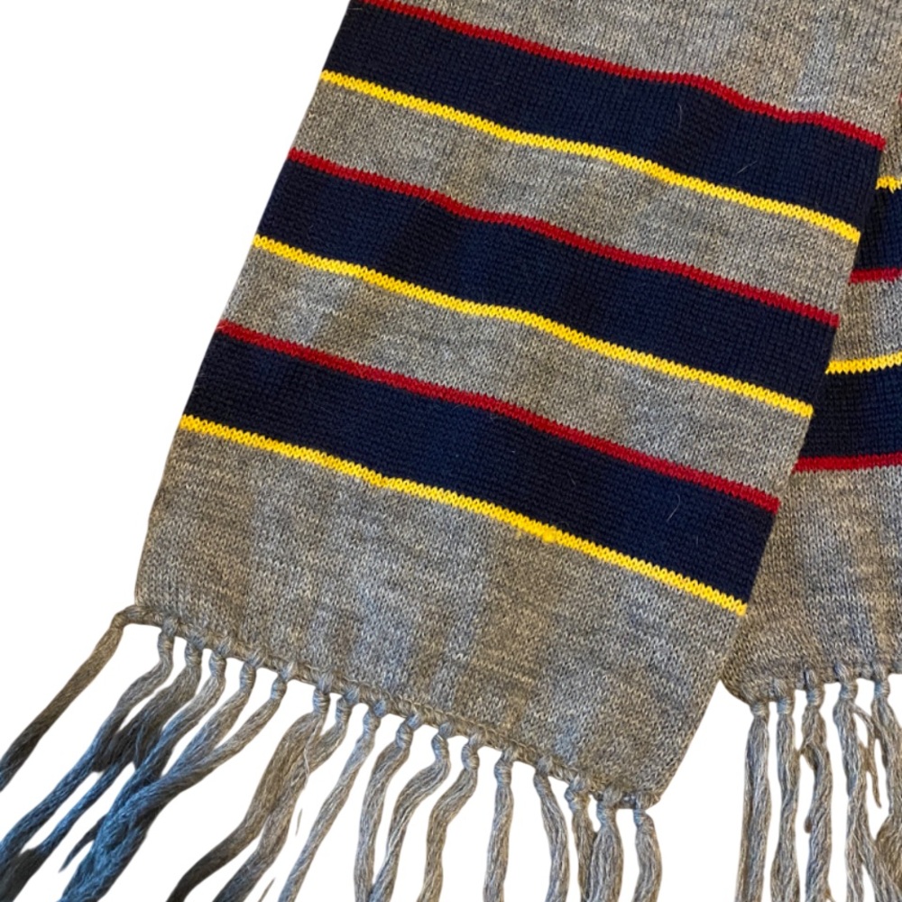 Pendleton 100% Virgin Wool Grey Multicolor Stripe… - image 4